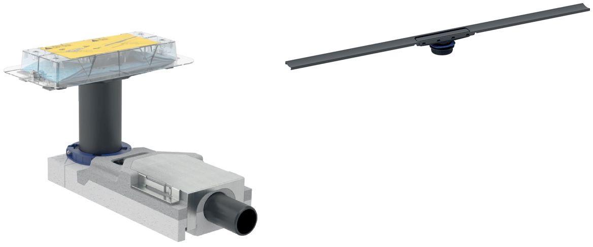 Darmowa Dostawa - Odpływ liniowy 110 cm czarny Geberit CleanLine abset12285