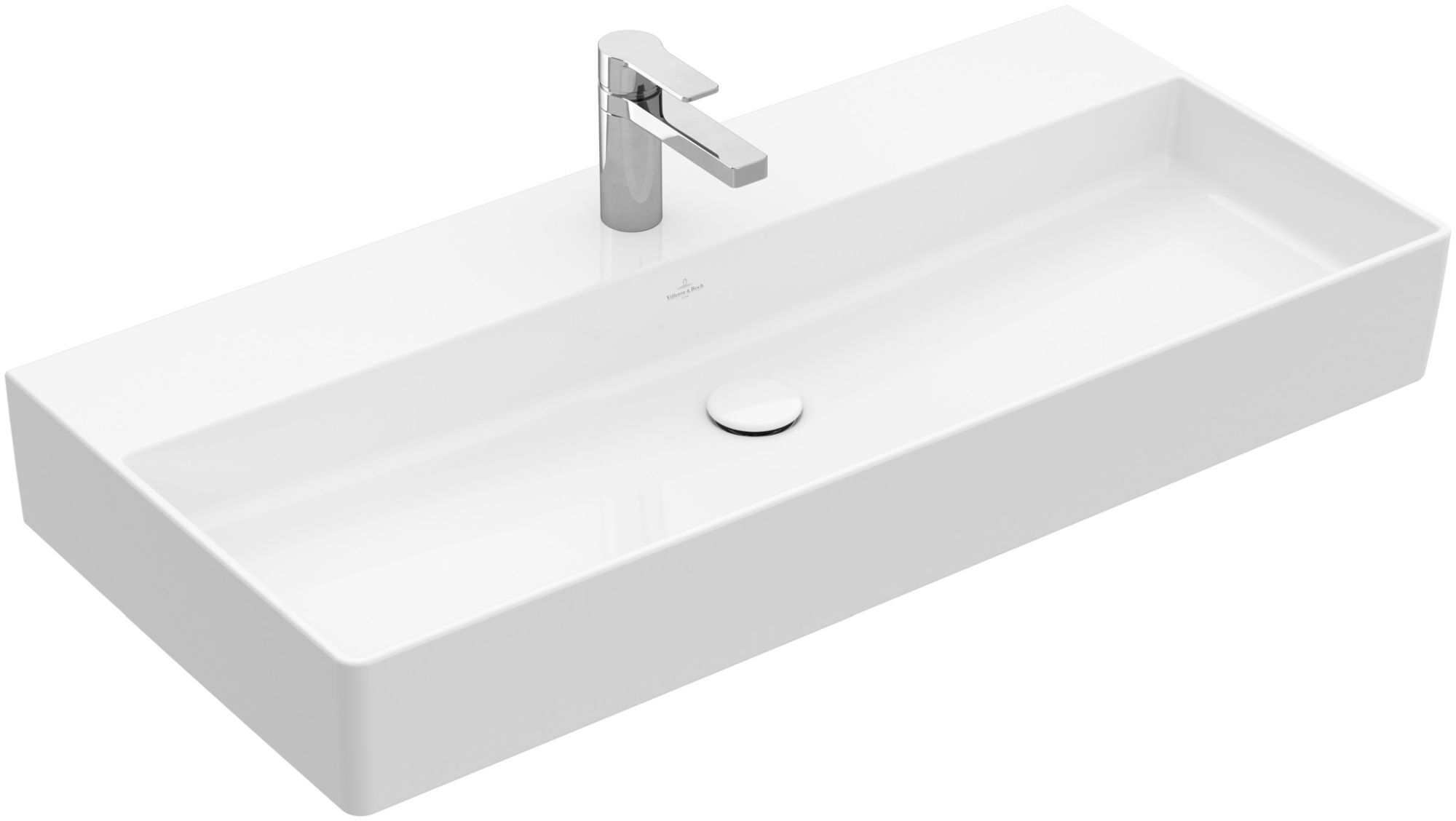 Darmowa Dostawa - Umywalka 100x47 cm prostokątna ścienna-meblowa biała Villeroy & Boch Memento 2.0 4A221H01
