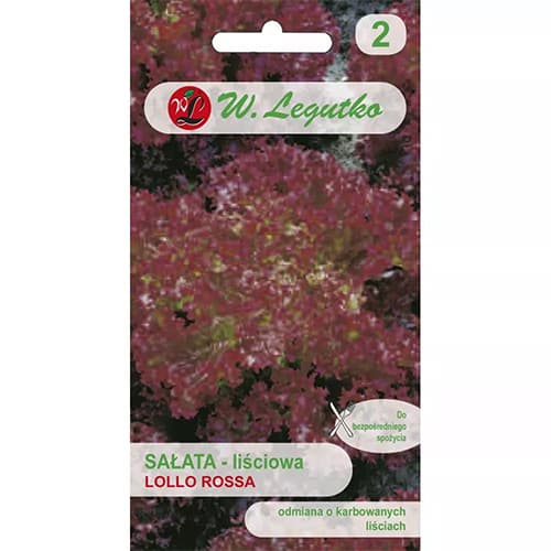 1 szt, Salat Lollo rossa - Samen: Ilość w opakowaniu: 1 g