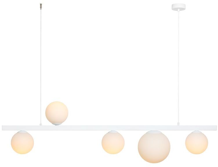 Aldex Garda lampa wisząca 5x40 W biała 1099F