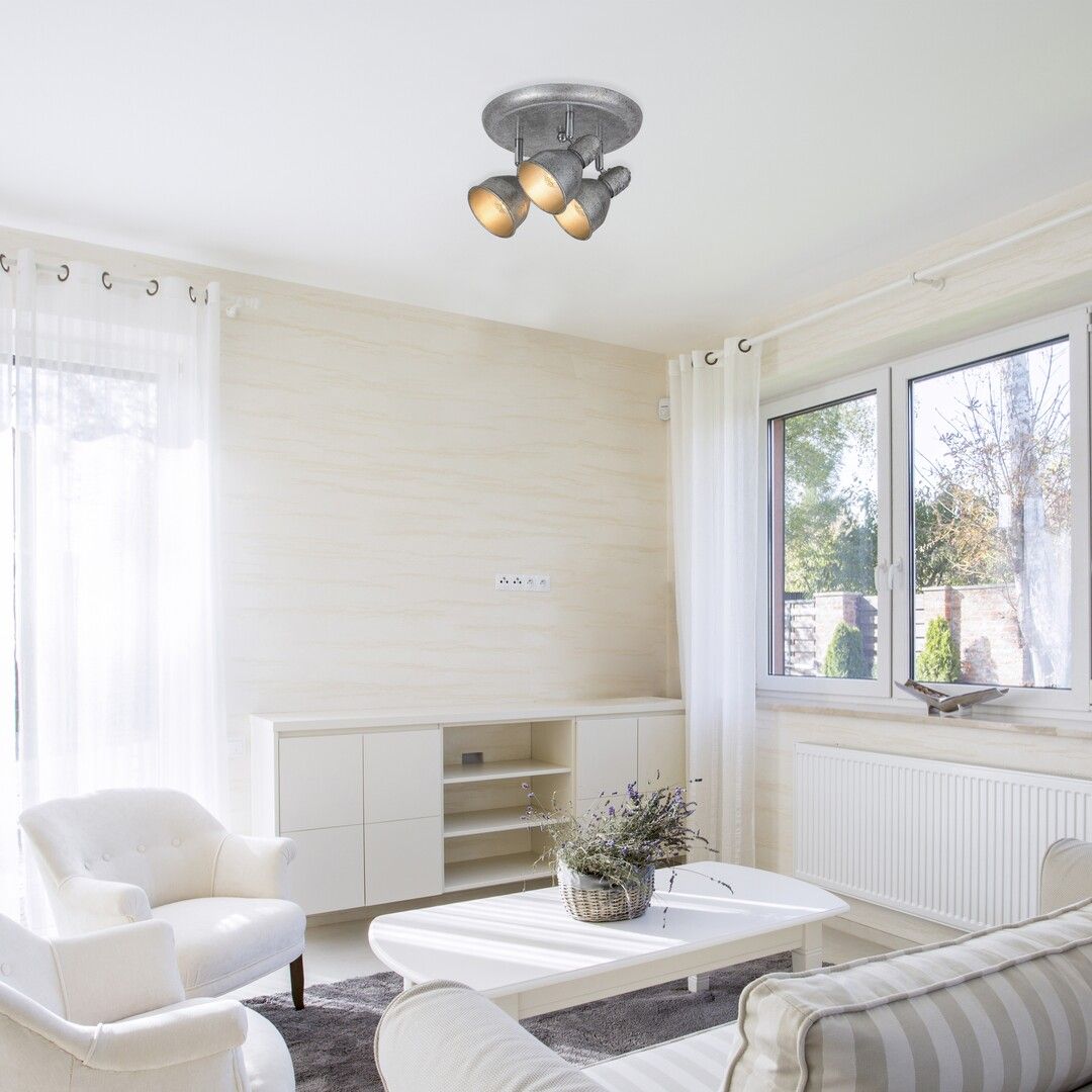 Rabalux Thelma lampa podsufitowa 3x40 W srebrna 5388