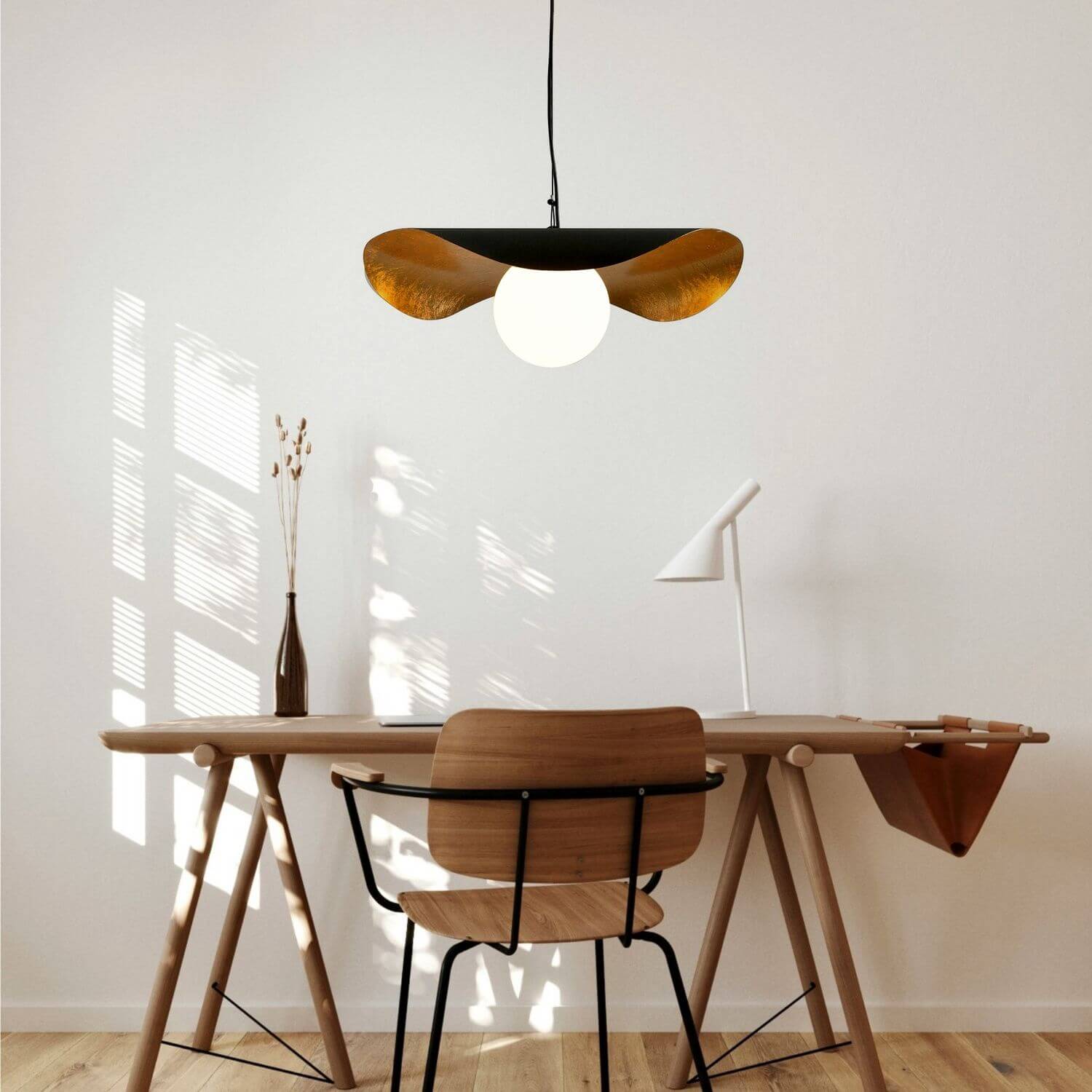 Step Into Design Enzo lampa wisząca 1x40 W czarna-złota ST-F22020601-D80 black