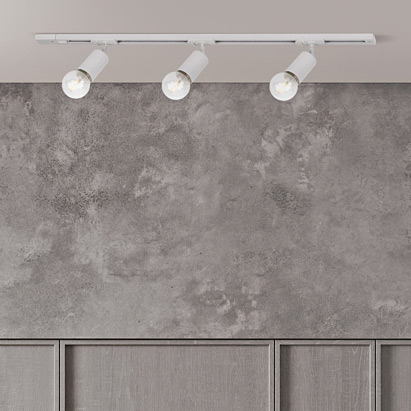 Italux Marvi TR Dolores zestaw szynoprzewód z reflektorami 3x40 W biały 922303-3-WH-SET