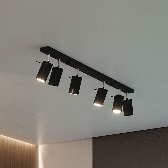 Sollux Lighting Ring lampa podsufitowa 4x40W czarna SL.0332 - Wysyłka w 24h