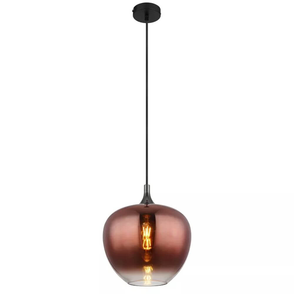 Globo Lighting Maxy lampa wisząca 1x60 W czarna 15548H1G