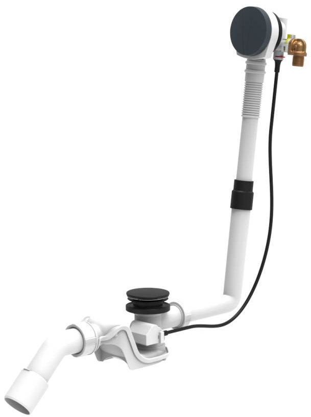Laufen Palomba syfon do wanny czarny H2951434500001