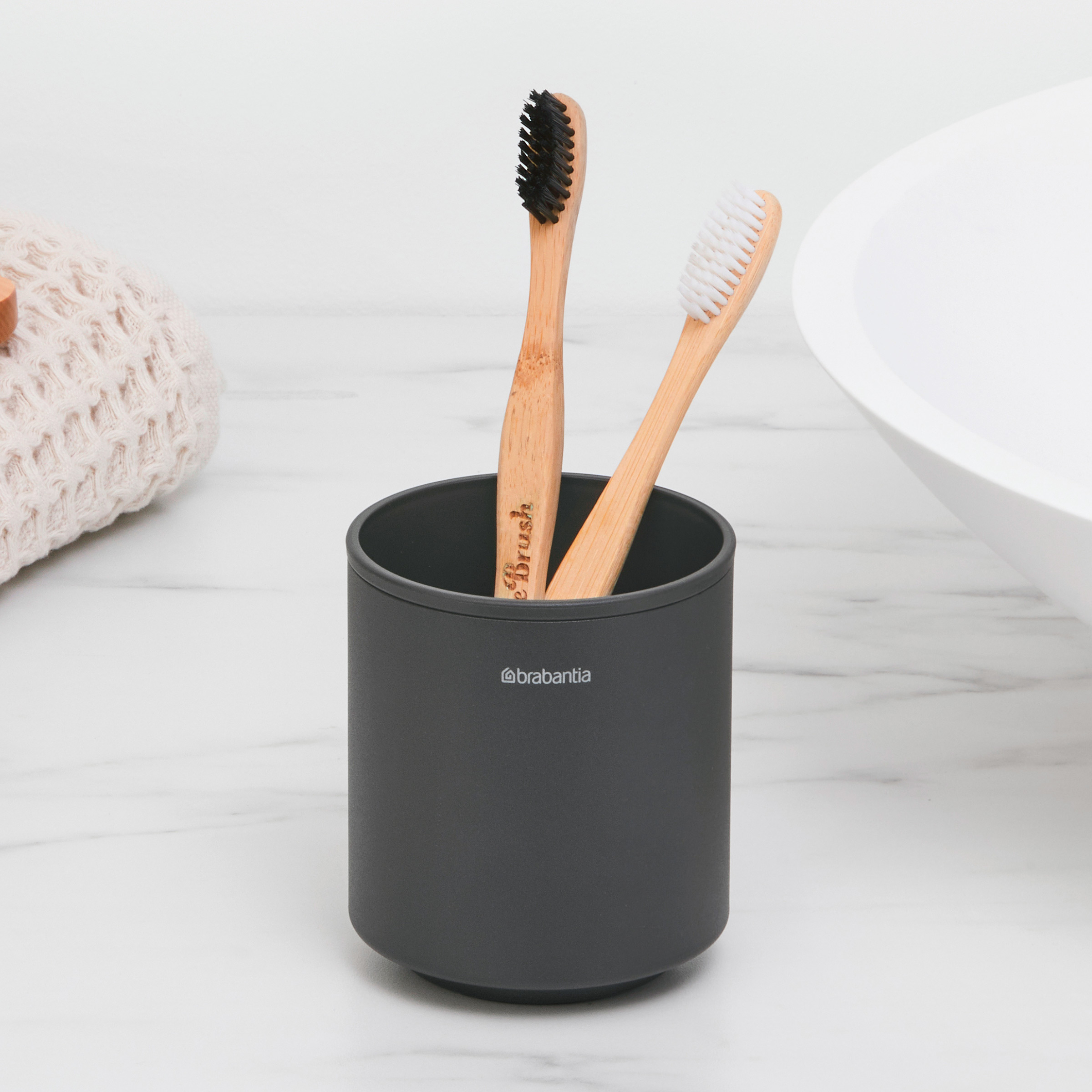 Brabantia MindSet kubek do mycia zębów grafit 303241 - Wysyłka w 24h