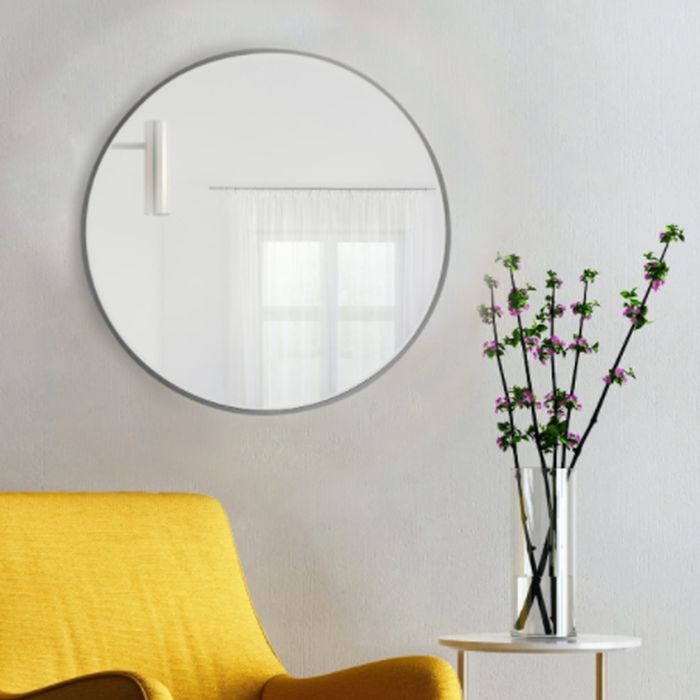 Baltica Design Tiny Border Round lustro 50x50 cm okrągłe srebrny