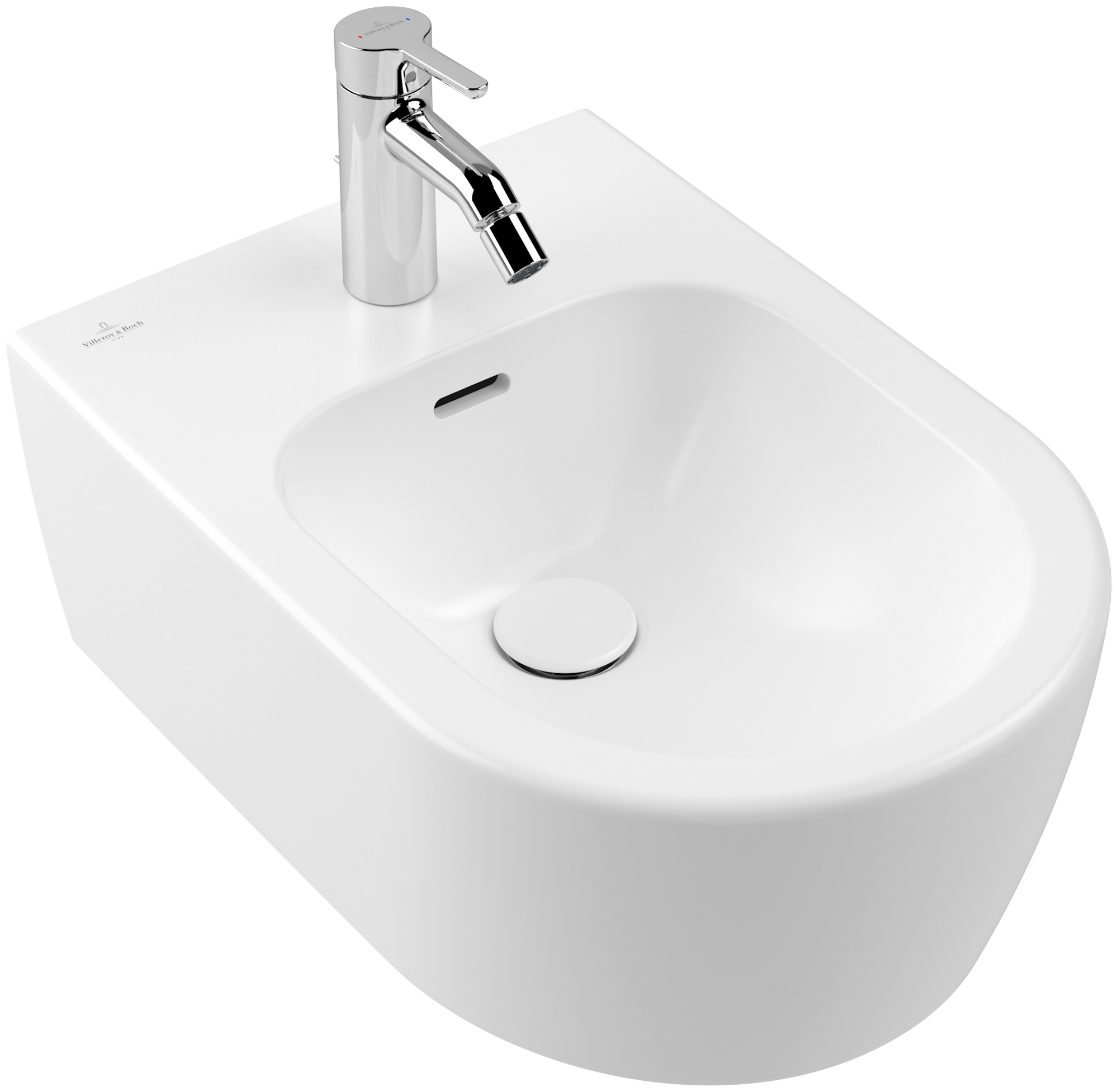 Villeroy & Boch Skyla bidet wiszący CeramicPlus Stone White 448200RW