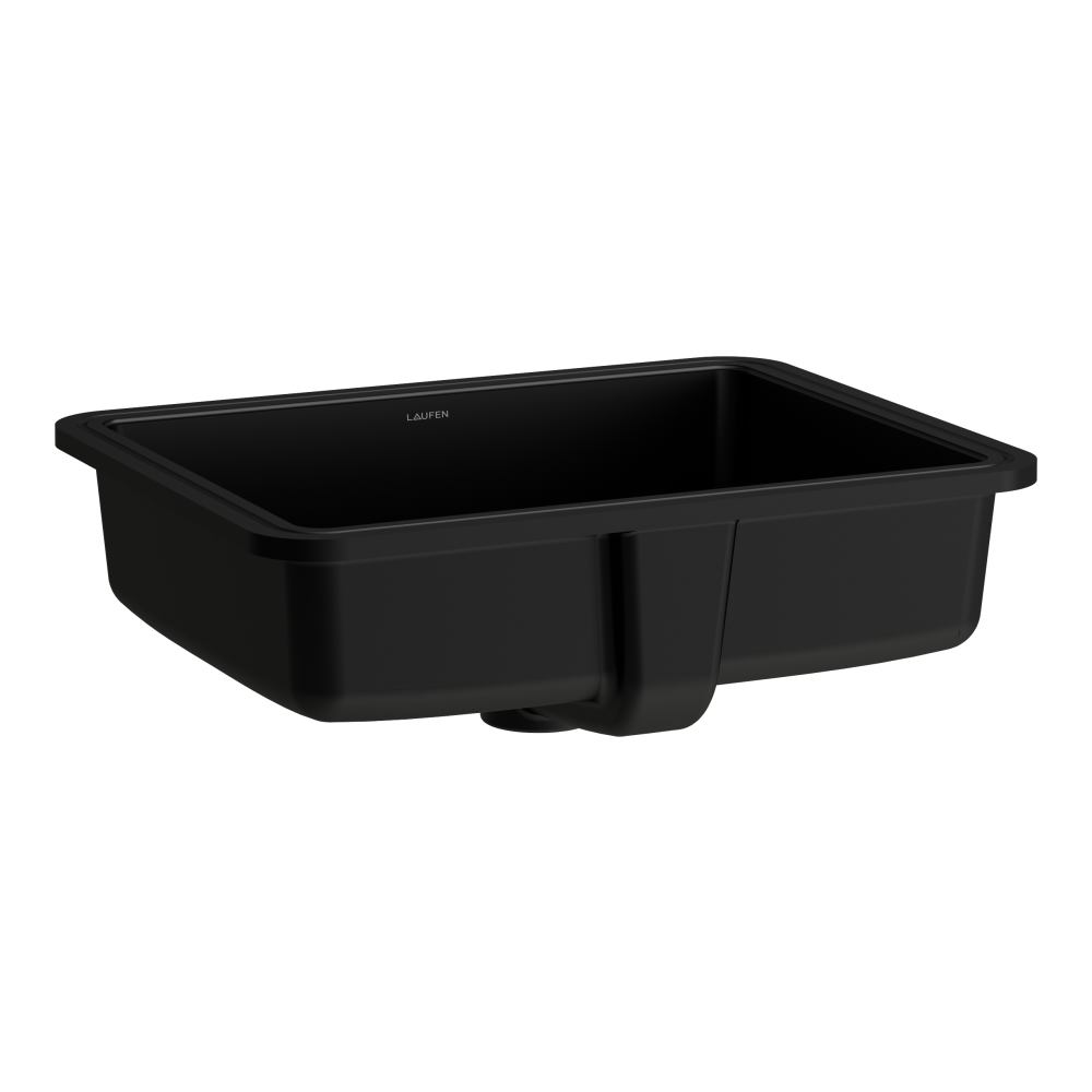 Laufen Savoy umywalka 44x33 cm prostokątna podblatowa czarny mat H8189477161091
