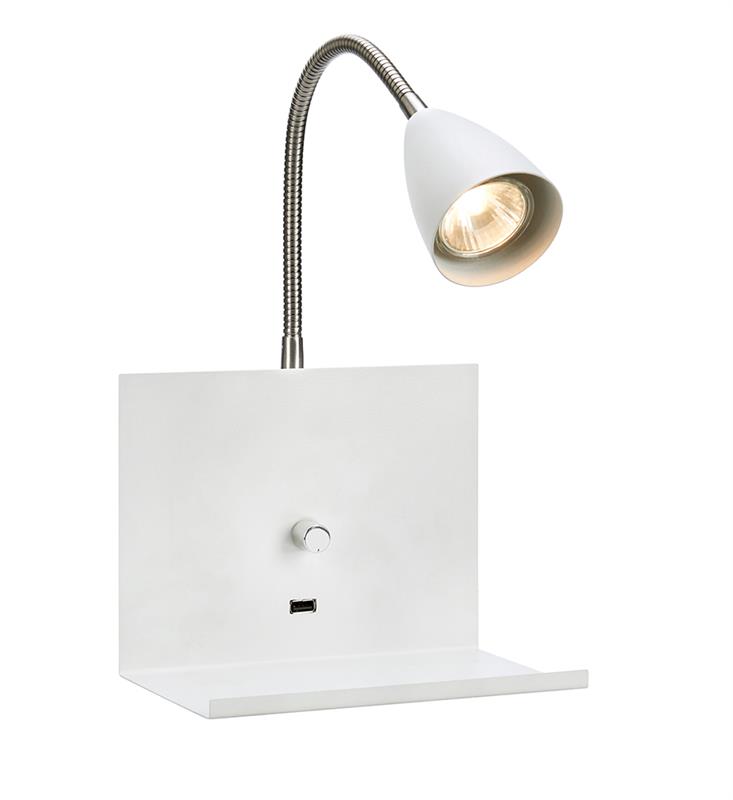 Markslöjd Logi kinkiet 1x7W biały 107140