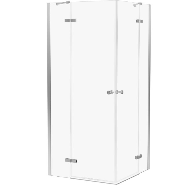 NEW TRENDY Kabina prysznicowa prostokątna KALIBRA 2D 80x100x195 chrom