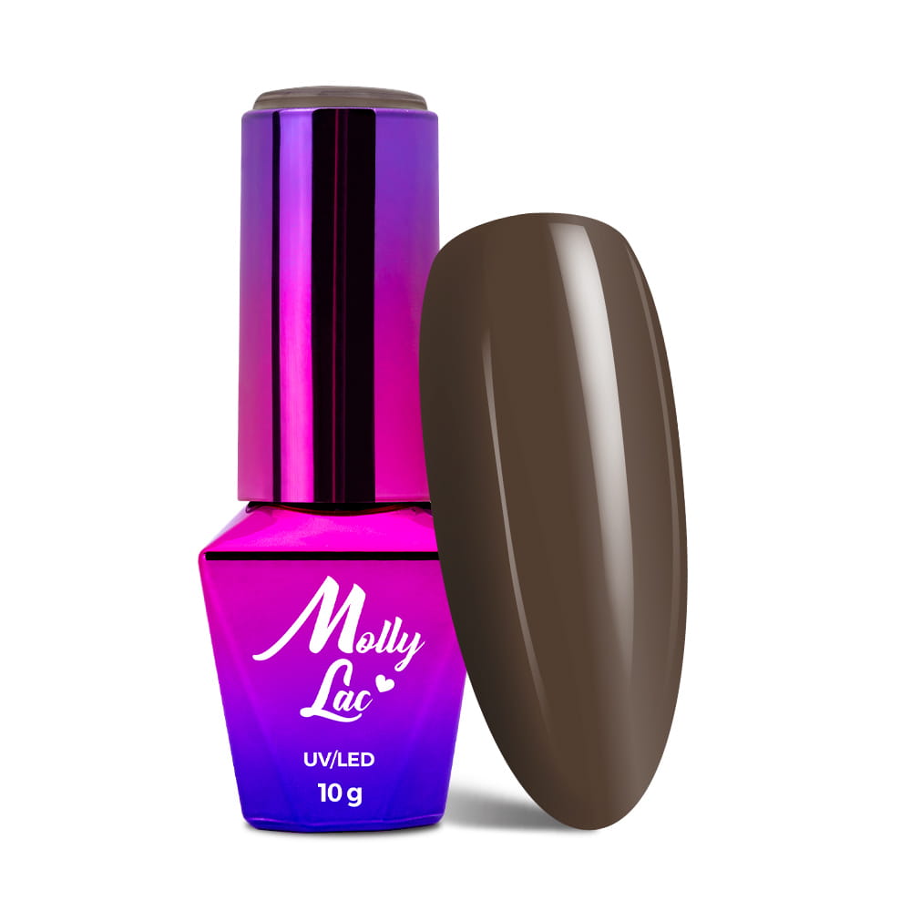Lakier hybrydowy LED/UV Gel Polish MollyLac Choco Dreams Nr 356 Brownie 10 g