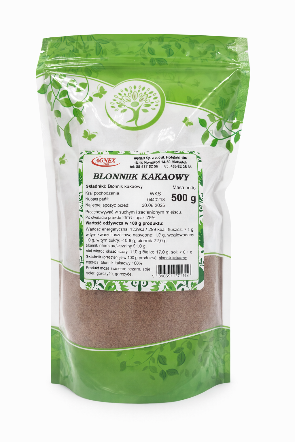 Błonnik kakaowy 500g