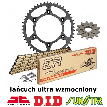 HONDA CRF 250R 2011-2017 ZESTAW NAPĘDOWY DID ULTRA WZMOCNIONY BEZORING