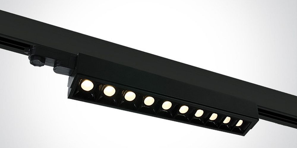 Darmowa Dostawa - Lampa do szynoprzewodów x50 W czarny One Light Ampares 65024TBW