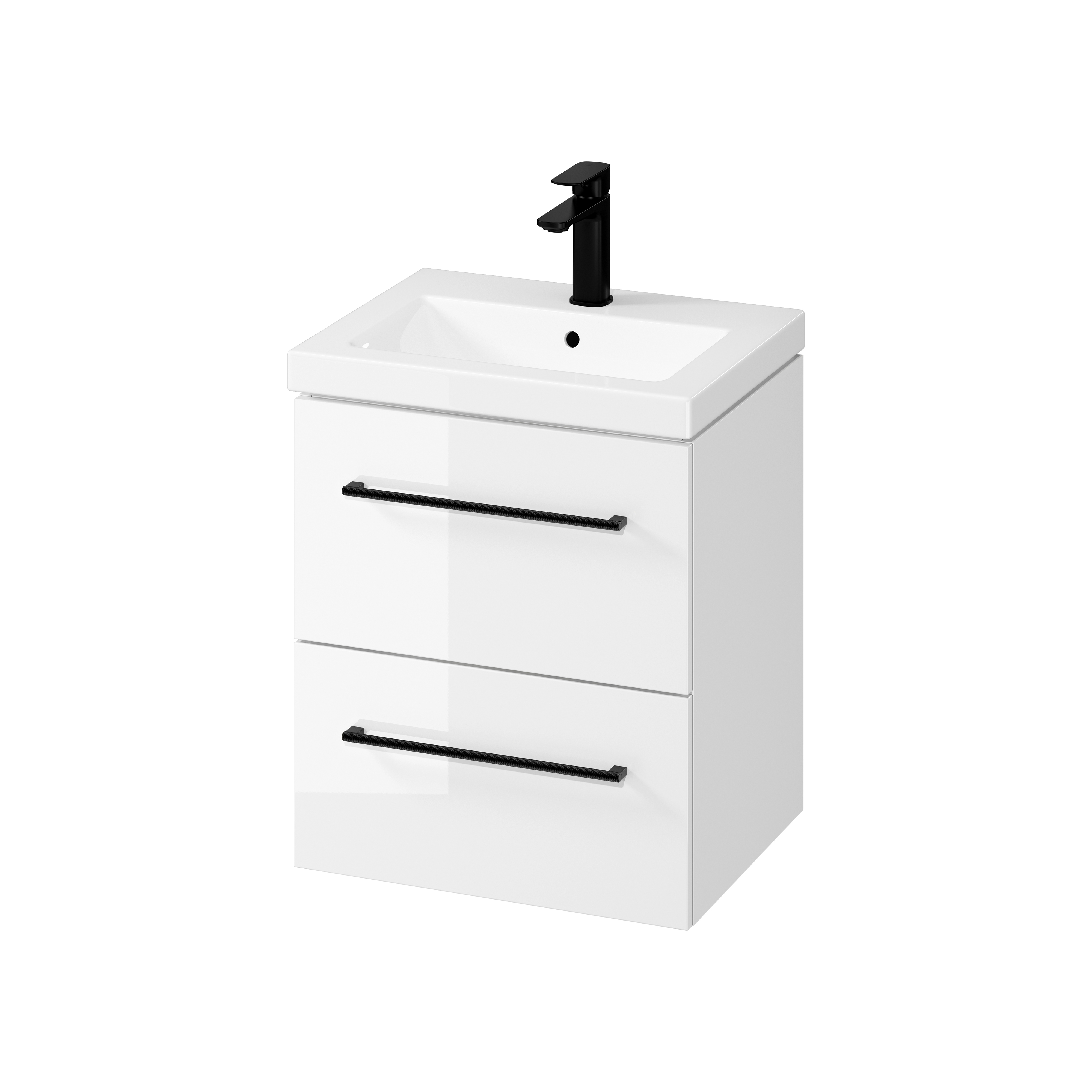 Darmowa Dostawa - Umywalka z szafką 50 cm białą Cersanit Larga S801567
