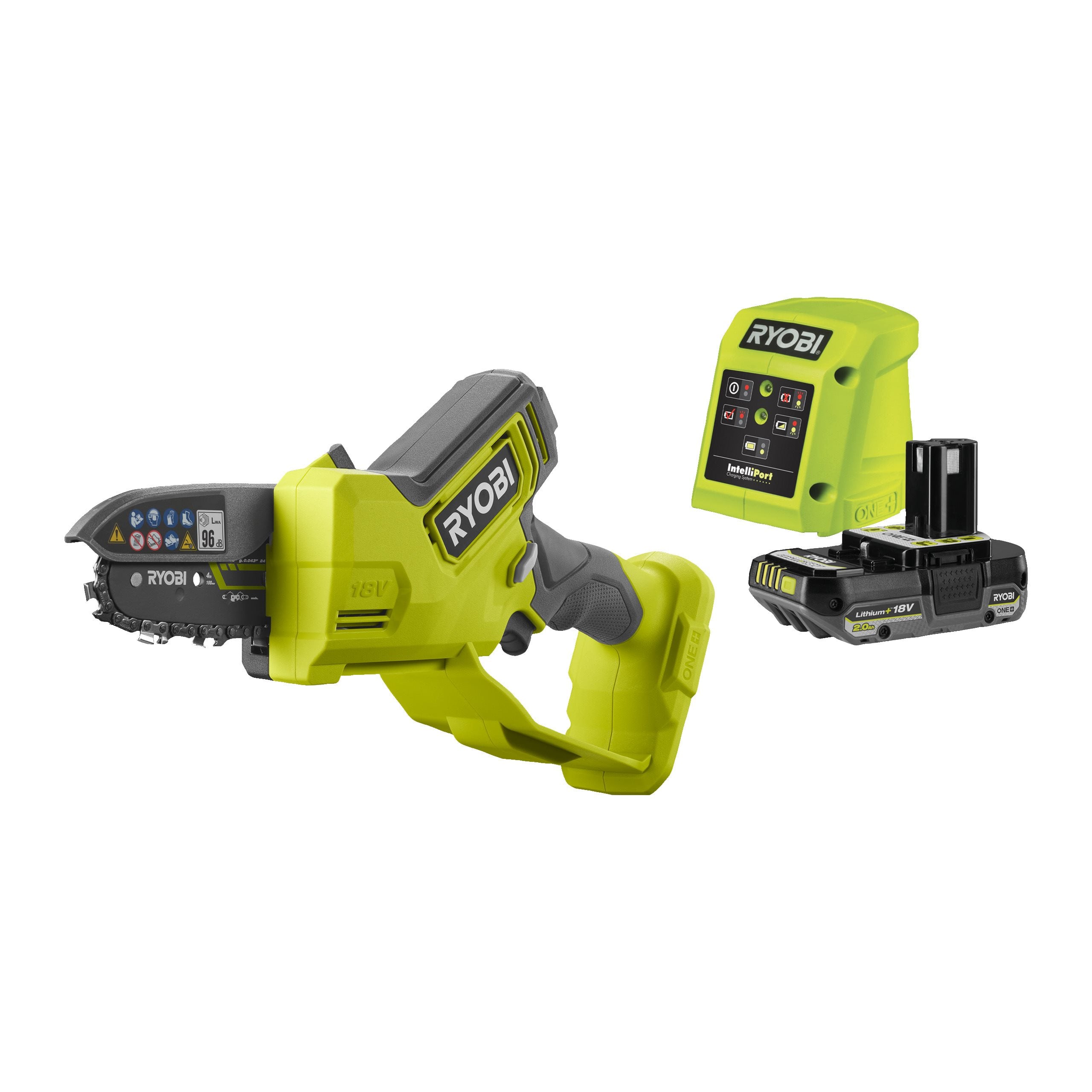 Piła 10cm bezszczotkowa 18V ONE+ HP w zestawie z akumulatorem 2.0Ah i ładowarką