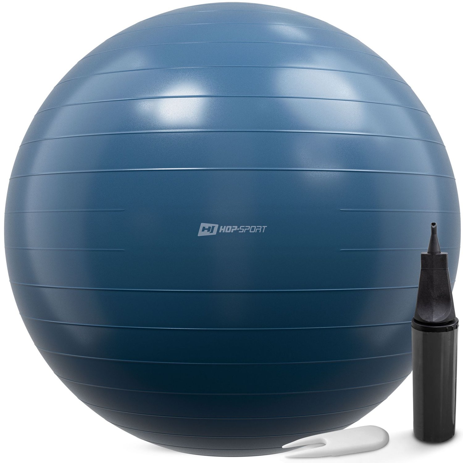 Ballon de gymnastique 85 cm avec pompe – Bleu océan