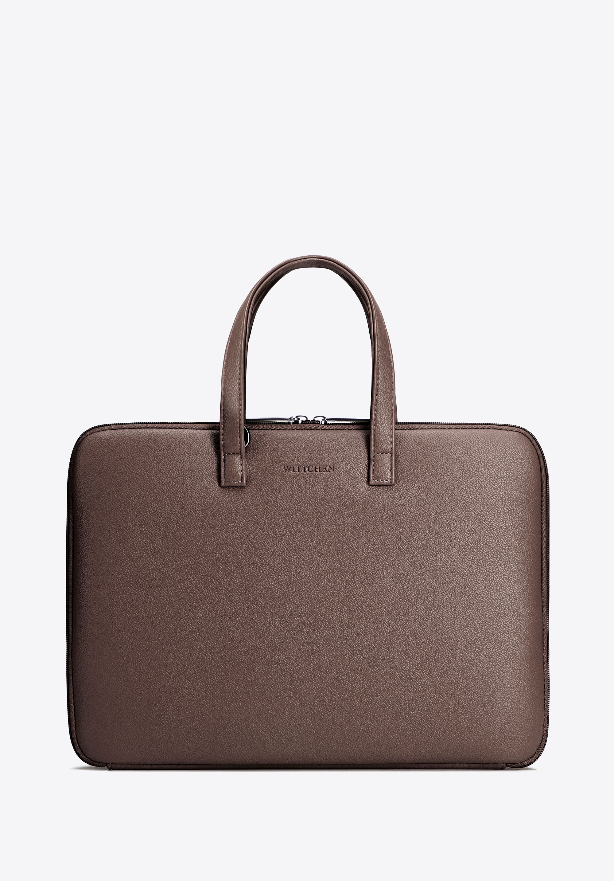 Męska torba na laptopa 14” z ekoskóry brązowa