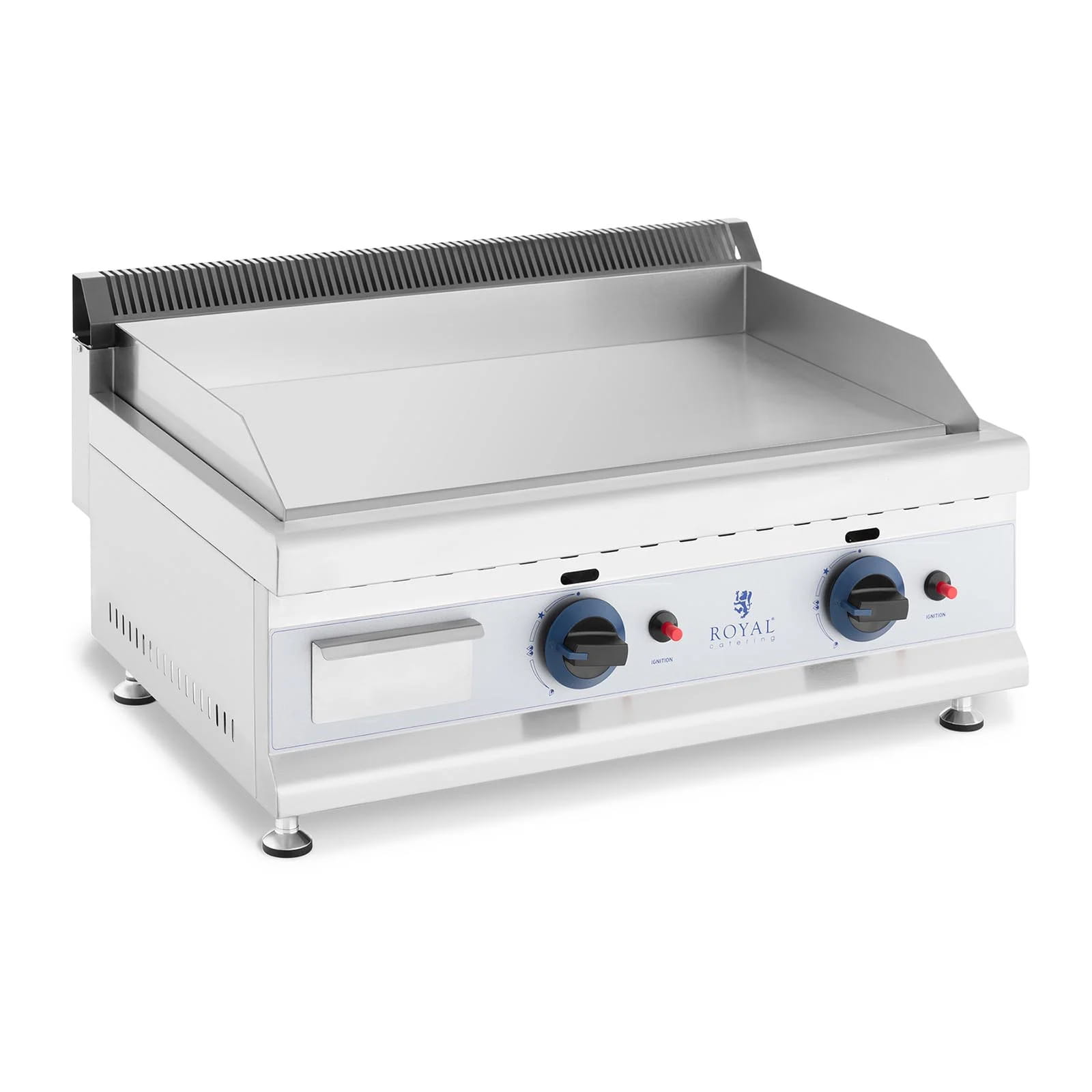 Podwójna płyta grillowa gładka 2x3,1kW, gaz ziemny
