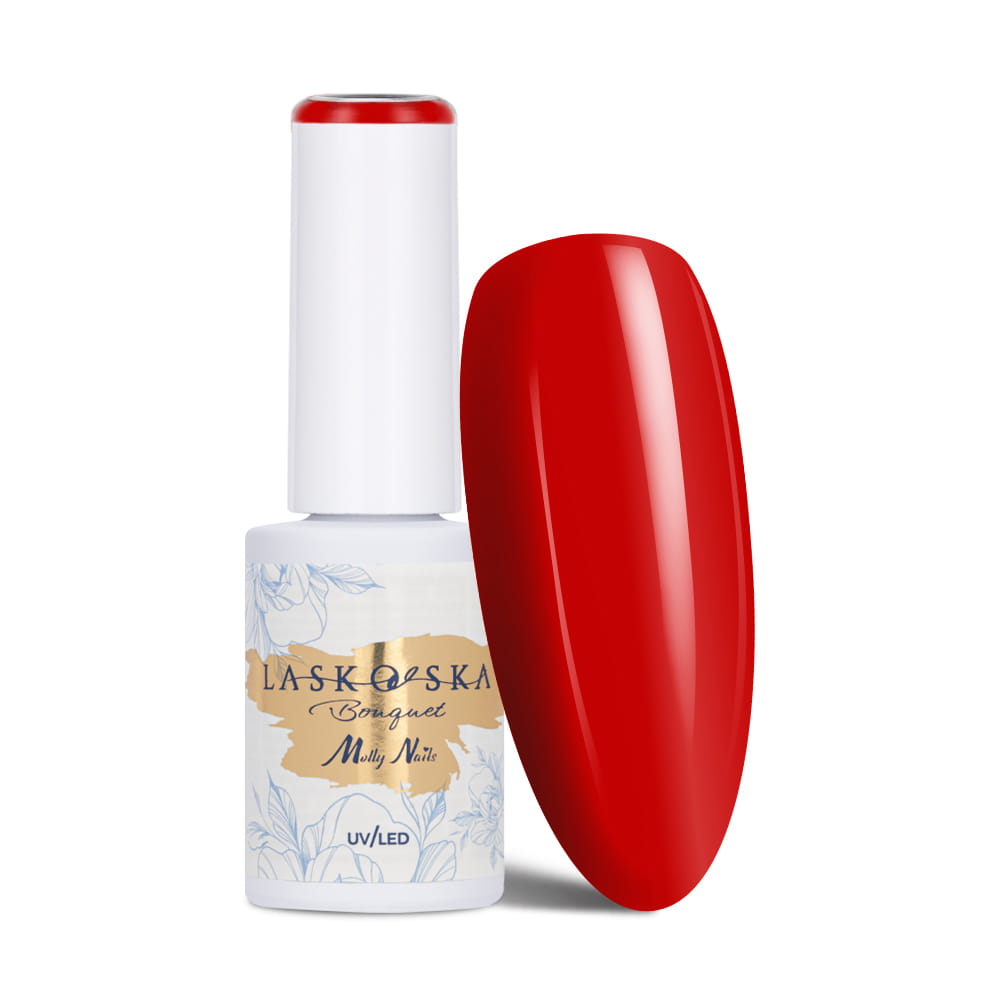 Lakier hybrydowy LED/UV Gel Polish Molly Nails @Bouquet by Laskovska Rose Kiss HEMA/Di-HEMA Free 7g