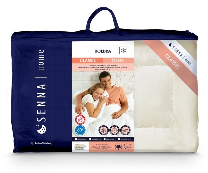 Kołdra CLASSIC TERMO Inter-Widex 220x200 wz. kremowy