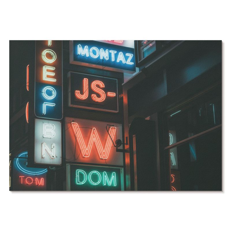 Plakat na Ścianę Tulup 84x59,4 cm (A1) Neony w mieście Do biura, salonu, 1 szt.