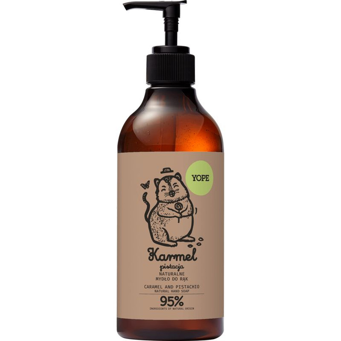 YOPE Mydło w płynie Pistacja Karmel, 500 ml