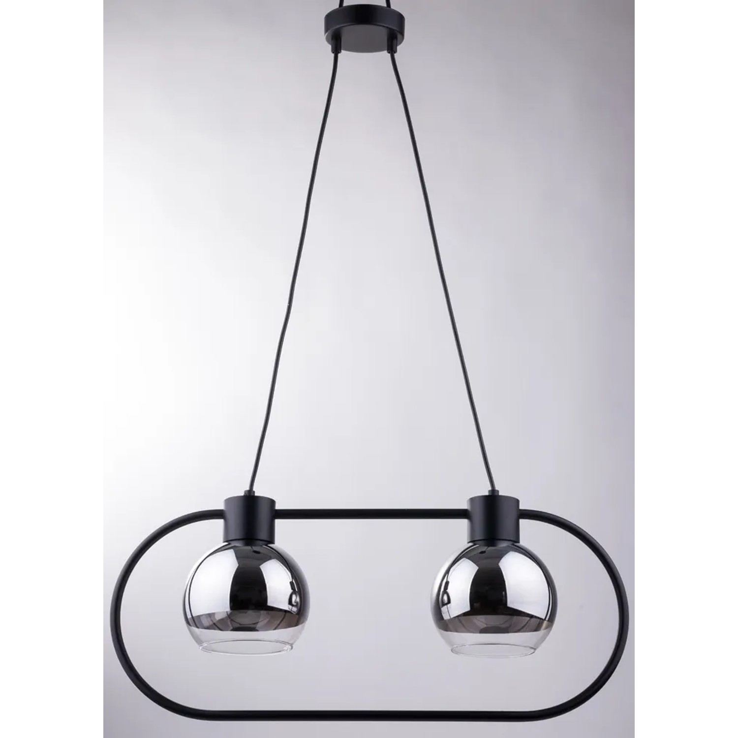 Sigma Lampa wisząca LIND 2xE27 60W czarno-srebrna