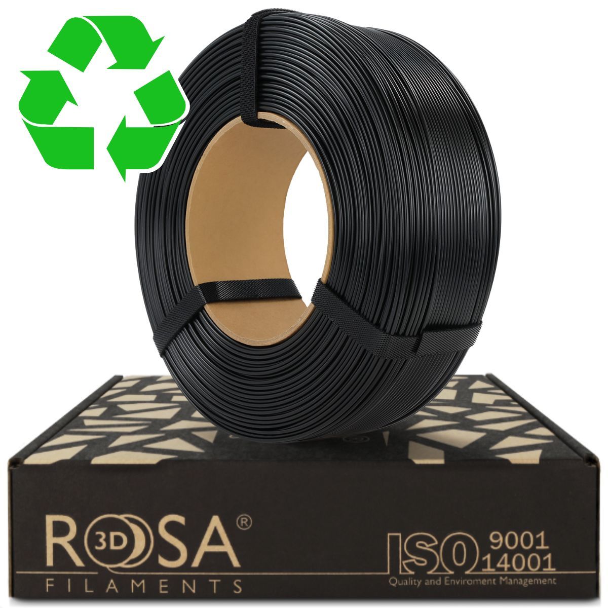 FILAMENT 3D ReFill R-PET-G Black (Refill 1kg / 1.75mm)