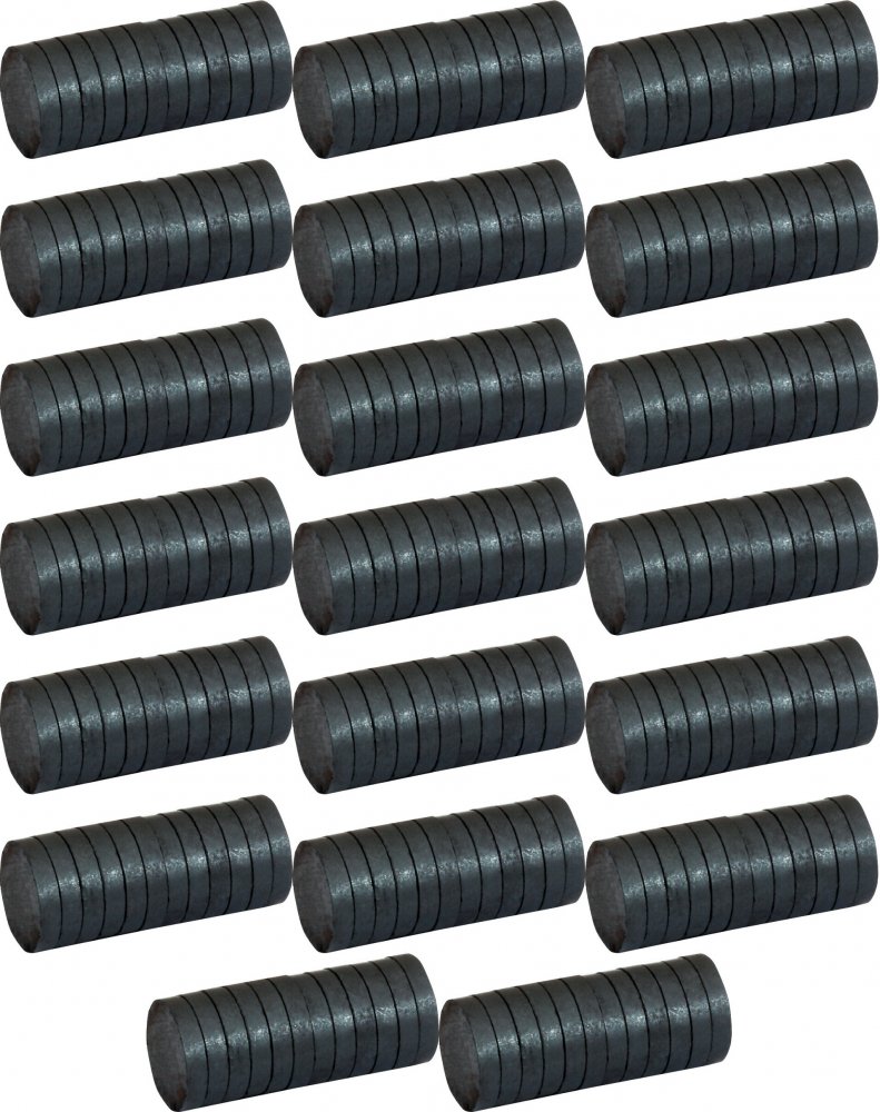 20x Magnes bez obudowy Grand, 20x4mm, 12 sztuk, czarny