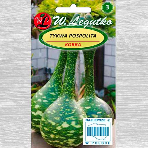 1 pac, Dovleac calabash Cobra Legutko - Semințe: Mod de ambalare: 1 g