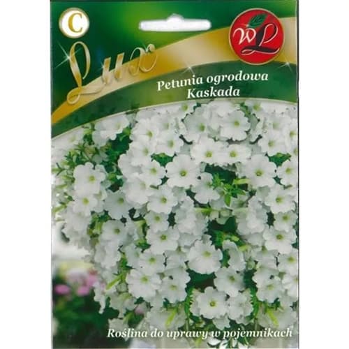 1 pac, Petunie Kaskada albă - Semințe: Mod de ambalare: 0.02 g