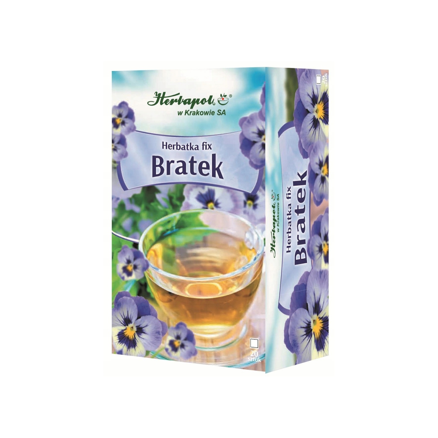 Herbapol kraków herbatka fix, bratek, wspomaga detoksykację, 20 saszetek