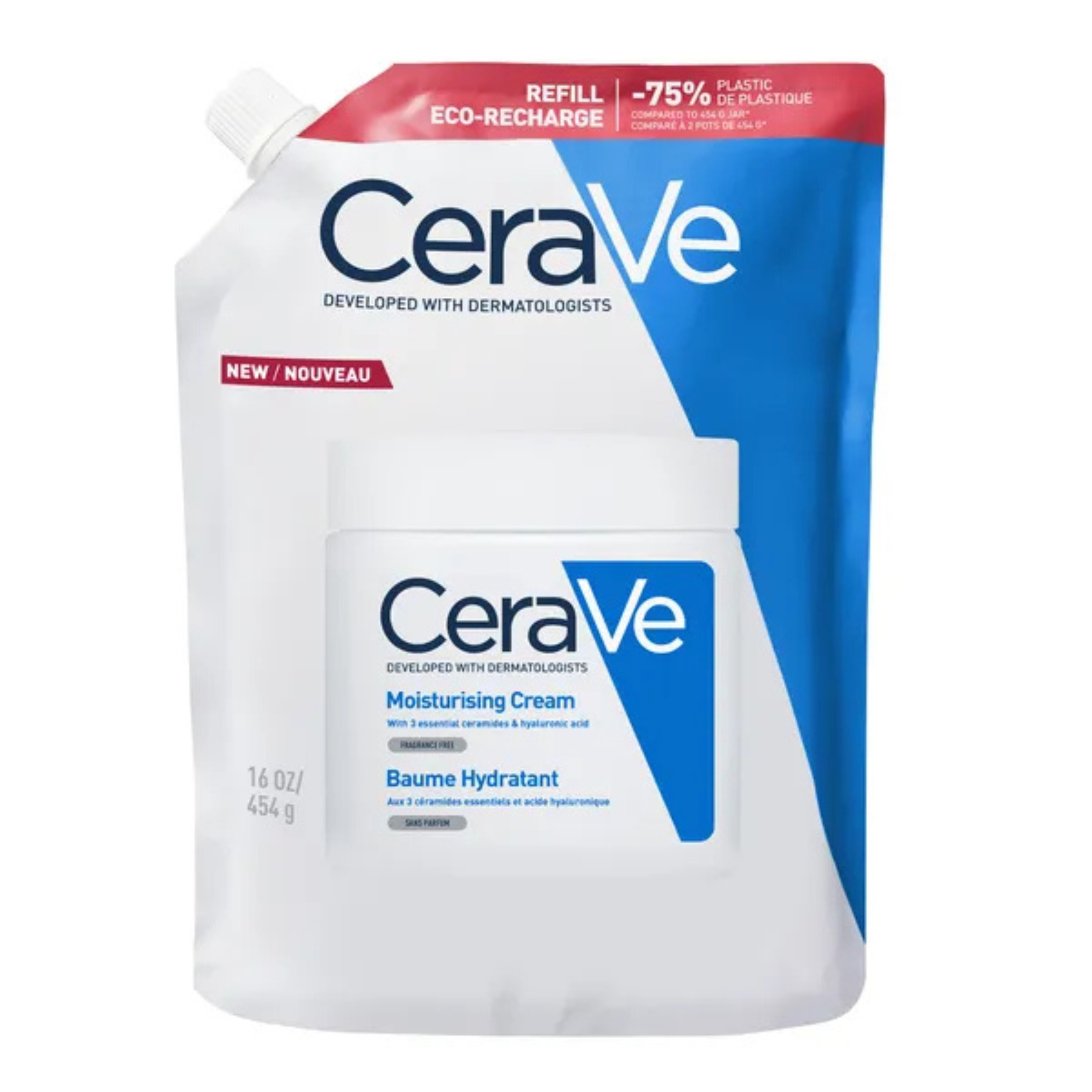 Cerave - balsam nawilżający, zapas, 454 g