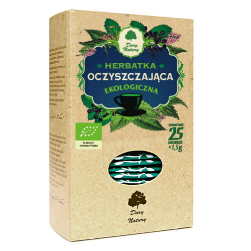 Dary natury - herbatka ekologiczna, oczyszczająca, 25 saszetek
