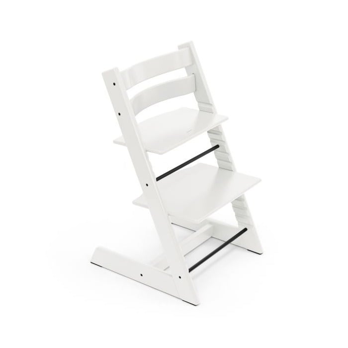 Stokke Tripp Trapp + Newborn Set - rosnące krzesełko do karmienia z zestawem dla noworodka-White-Vanilla White