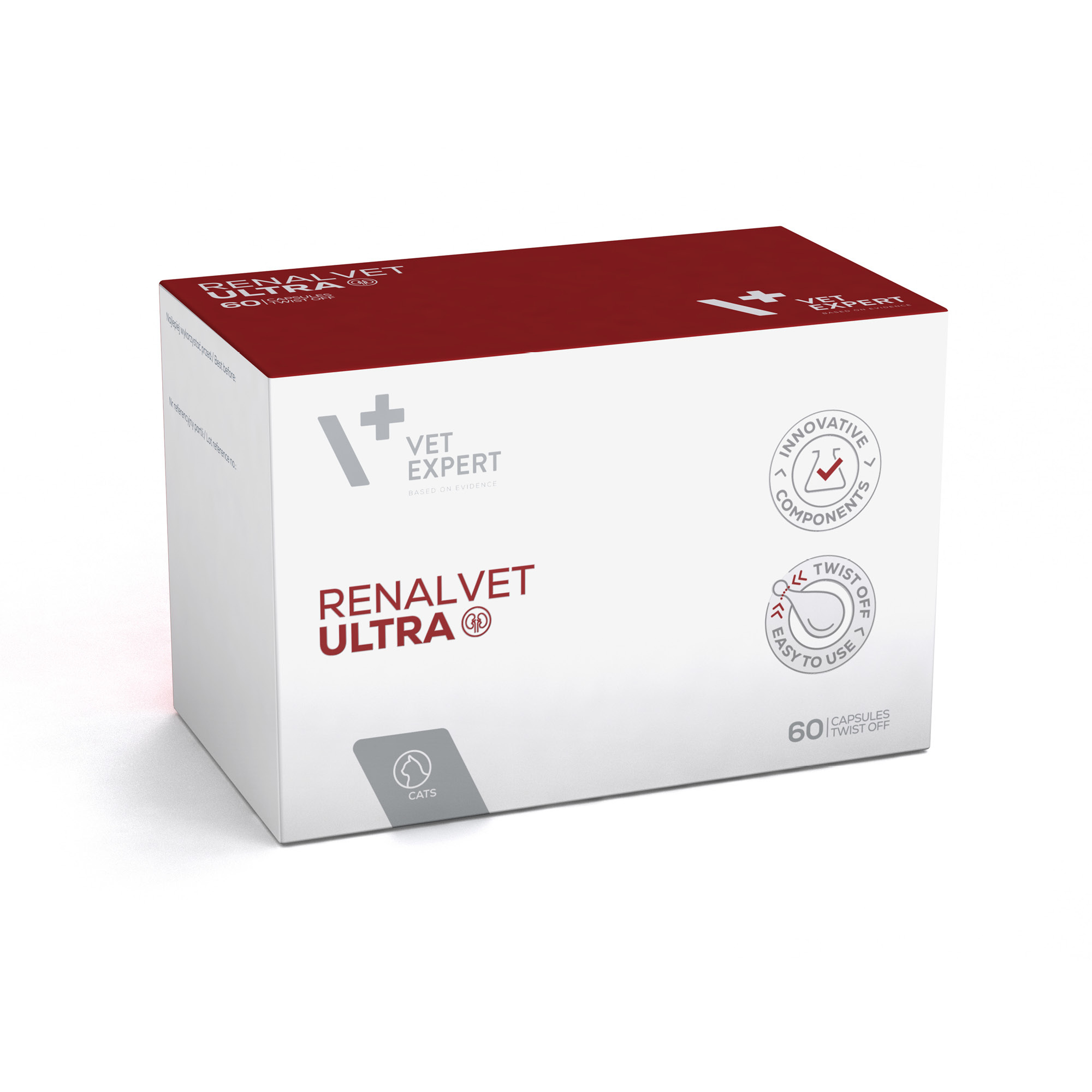 RenalVet Ultra | VET EXPERT | 60 kapsułek | Suplement wspierający nerki u kotów z niewydolnością