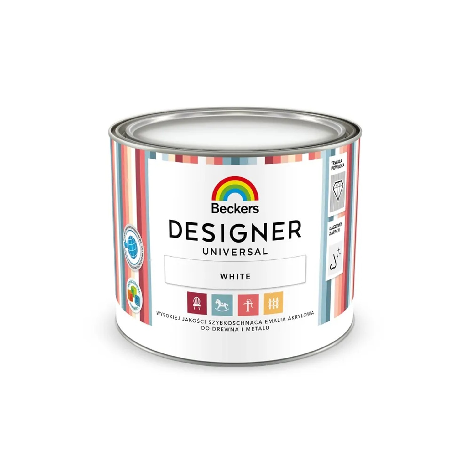 Beckers Emalia Designer Universal White półmat 500 ml
