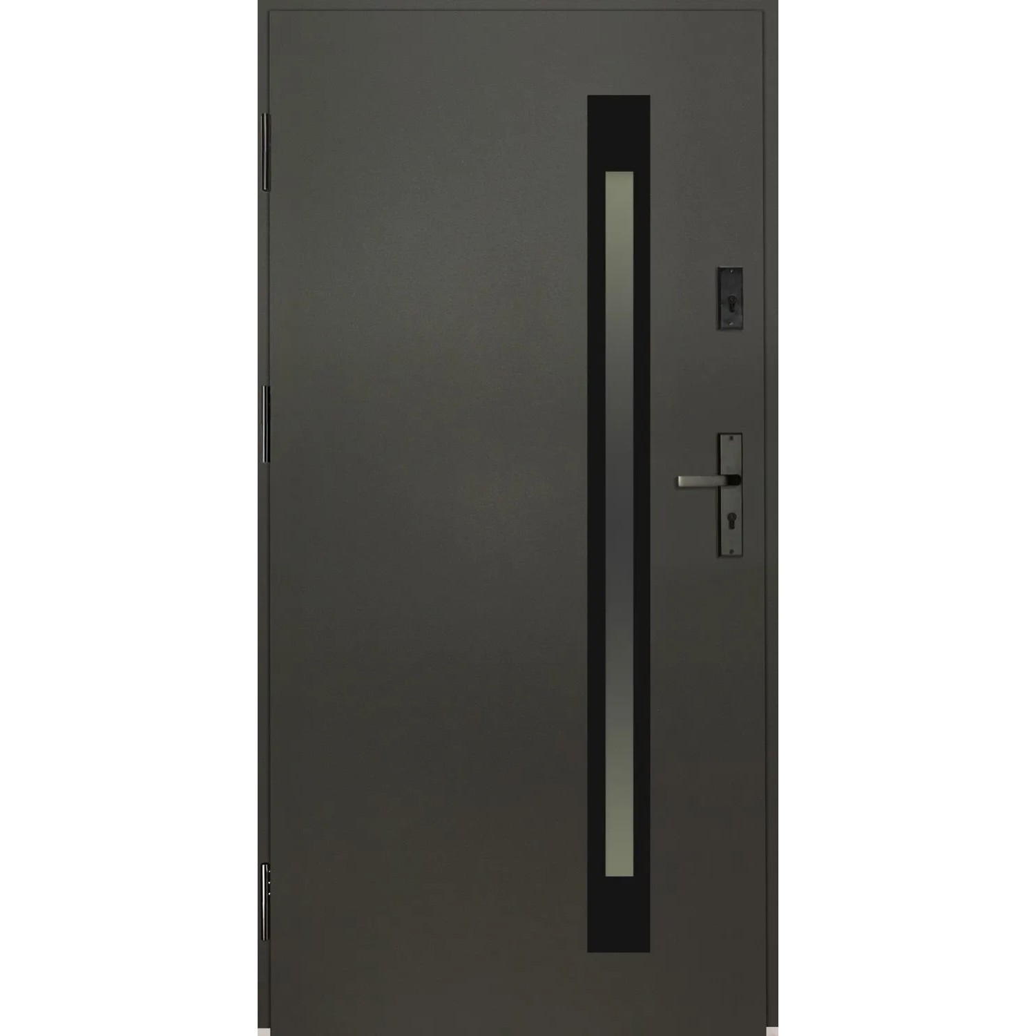 Splendoor Drzwi zewnętrzne Vitra Antracyt 90L otwierane na zewn. 103x208