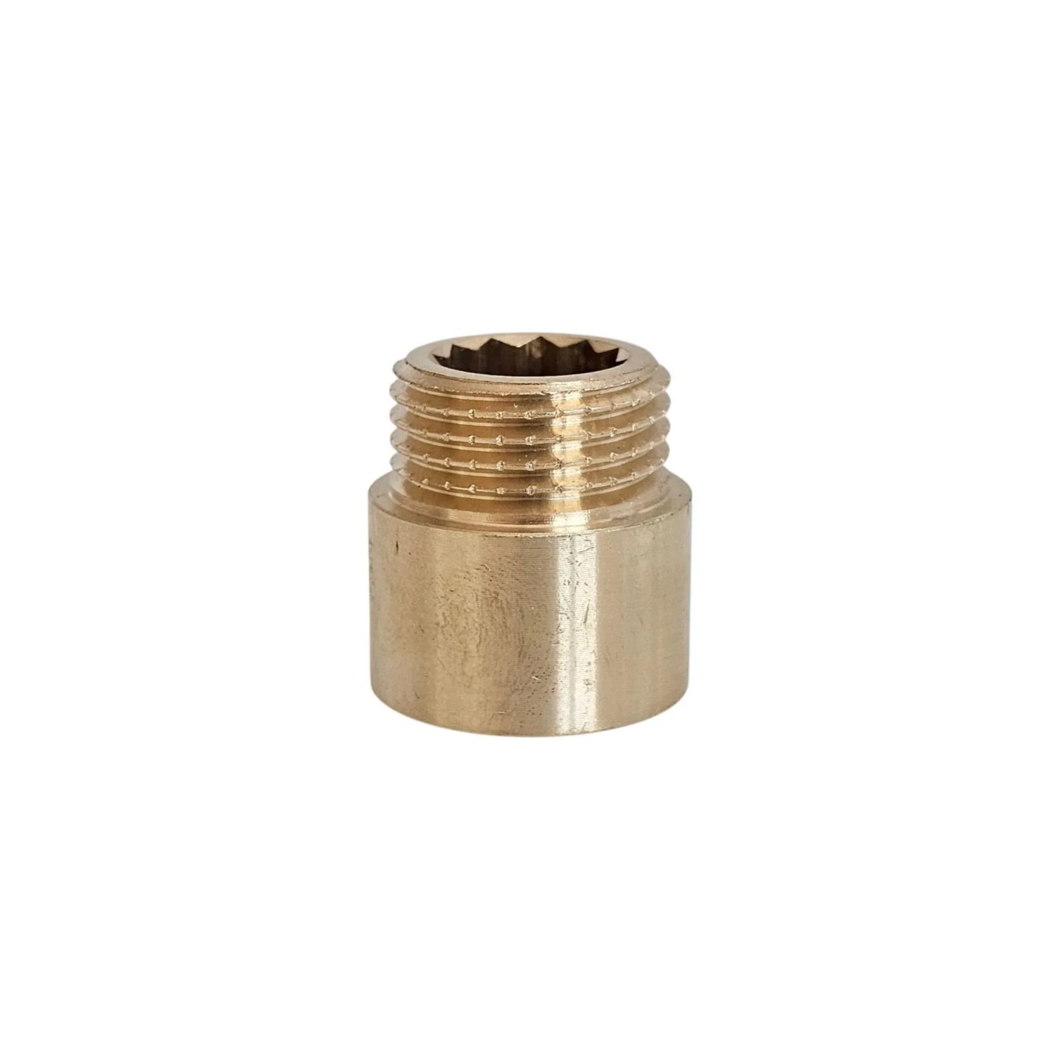 Fluvius Przedłużka GW/GZ mosiądz 1/2" x 15mm