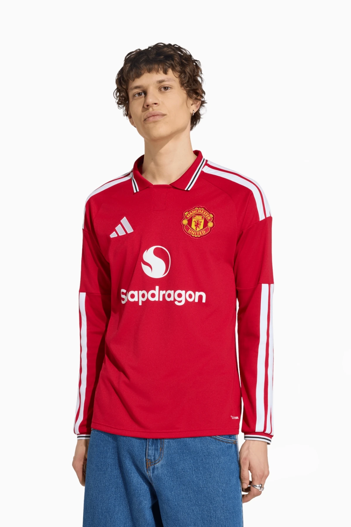 Koszulka z długim rękawem adidas Manchester United 26/27 Domowa Replica - Czerwony