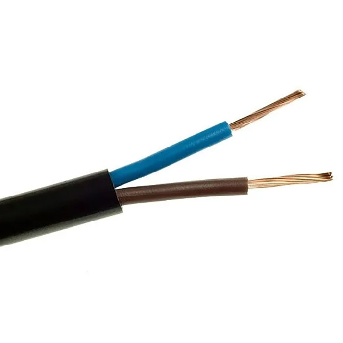 Przewód elektryczny 2x0,75mm2 OMYp 10m Czarny AKS Zielonka
