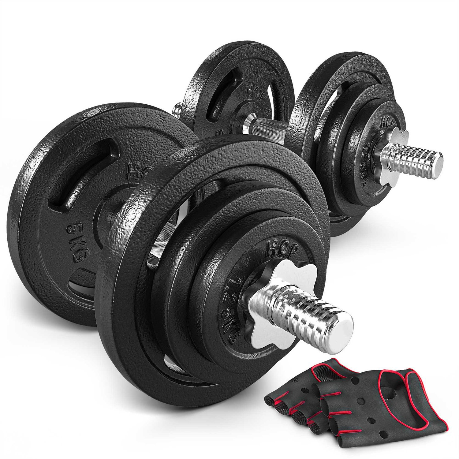 Gusseisen Kurzhantelset 40 kg 2x20 kg