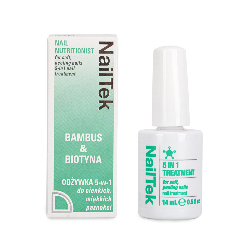 Odżywka do paznokci wzmacniająca 5w1 NailTek Nutritionist Bamboo & Biotin 14ml
