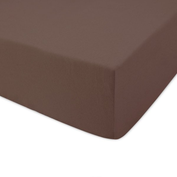 Prześcieradło jersey 140x200 z gumkę wz.D030 ( czekoladowy)