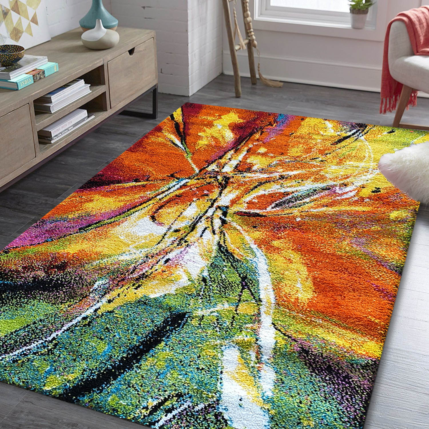 Dywan - 70 x 140 cm - Wielokolorowy - Nowoczesny - Dywanopol