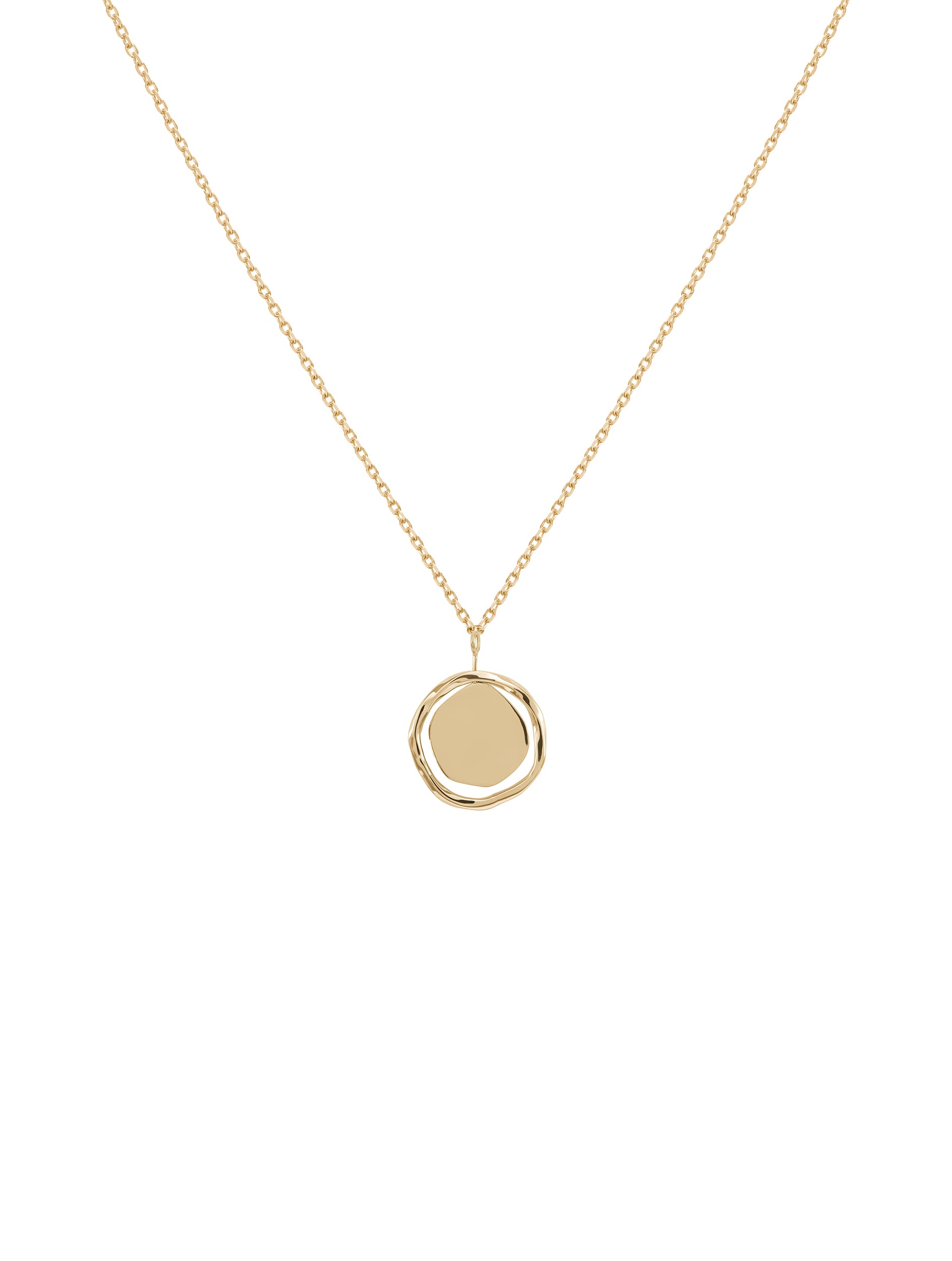 Wabi Necklace N°1 - naszyjnik z zawieszką o nieregularnym kształcie, 48