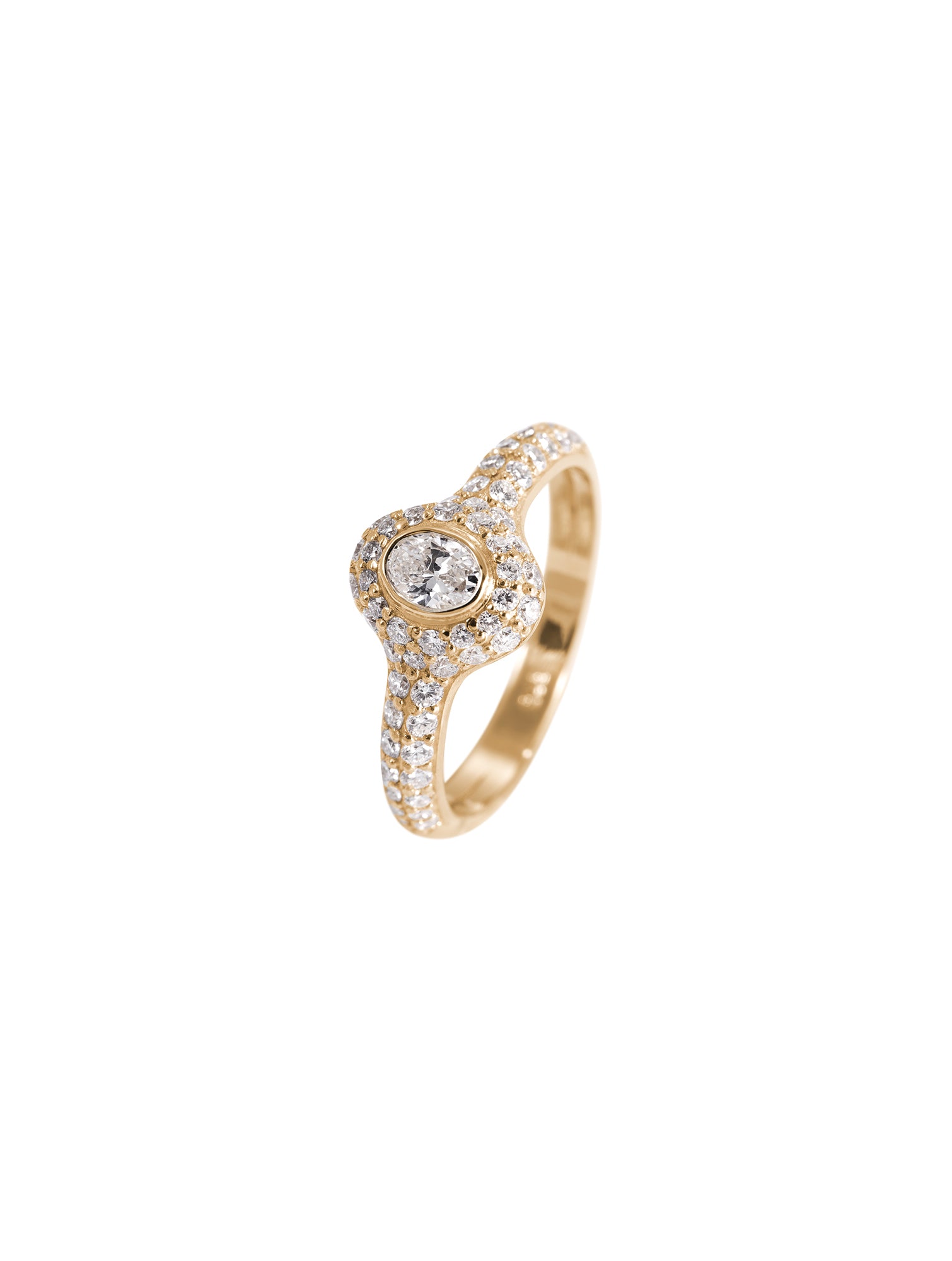 Charm Diamond Ring No.2 - pierścionek wysadzany diamentami, 12